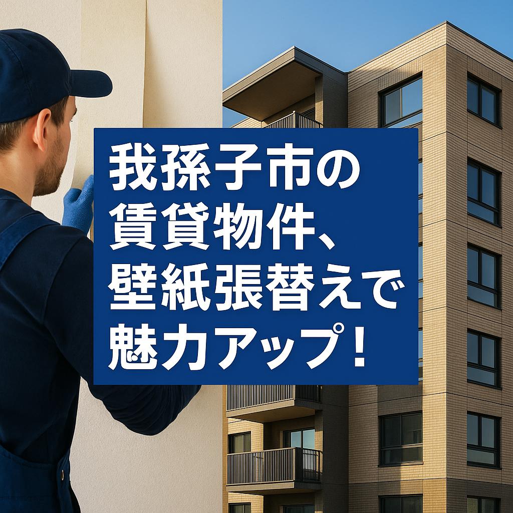 我孫子市の賃貸物件、壁紙張替えで魅力アップ！