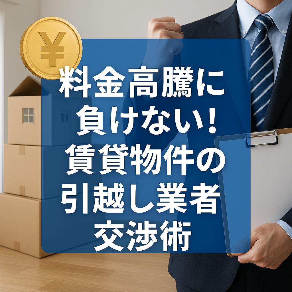 料金高騰に負けない!賃貸物件の引越し業者交渉術